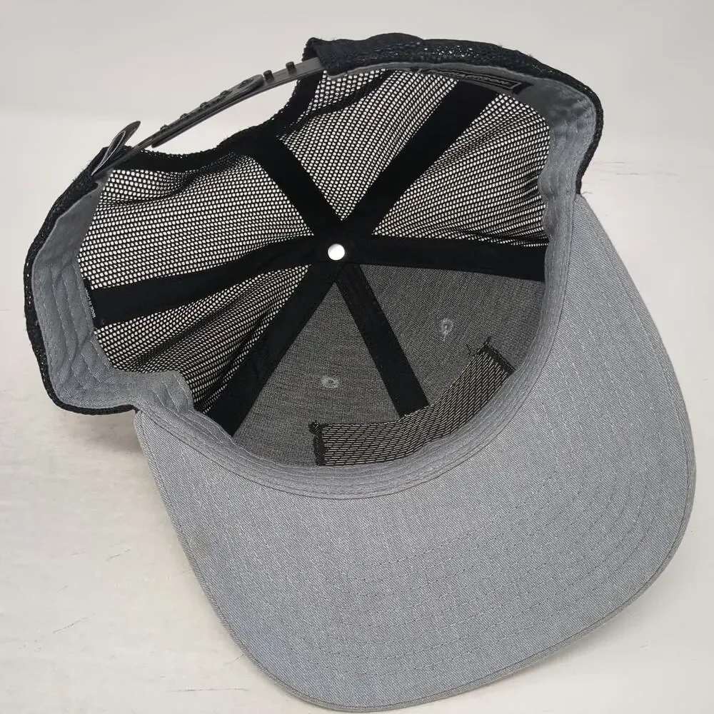 Ariat Trucker Hat Gray One Size US Flag Patch Mesh Back Snapback Richardson 112